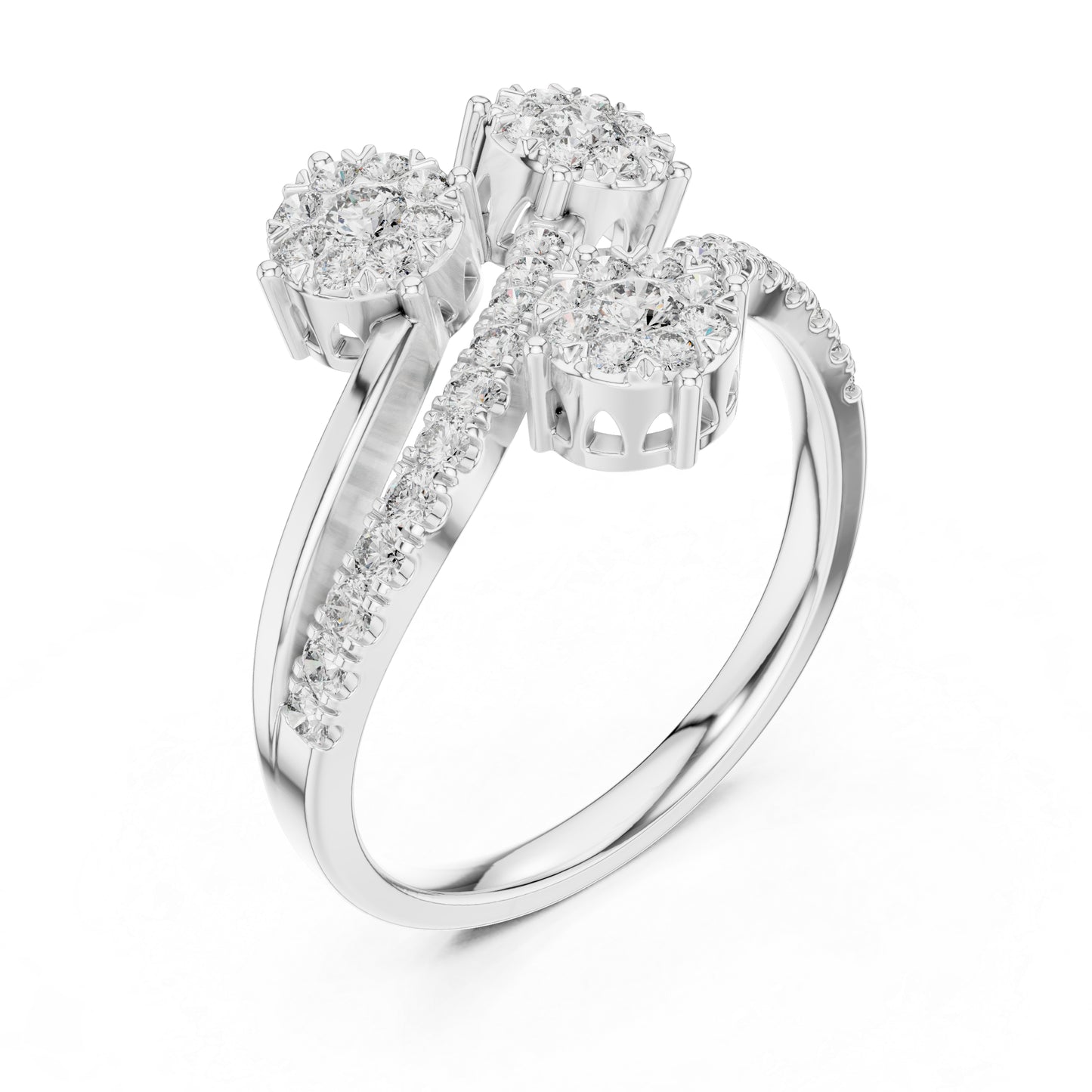 14K Rose Gold Round Lab-Grown Diamond Drop Wedding Ring for Women | Pure Carat