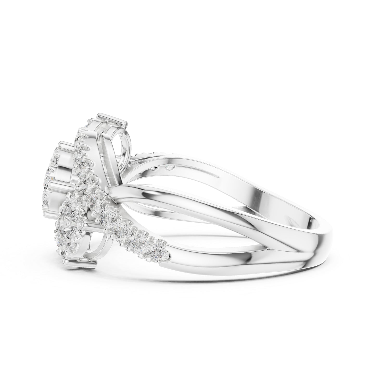 18K Yellow Gold Round Lab-Grown Diamond Engagement Ring for Women | Pure Carat