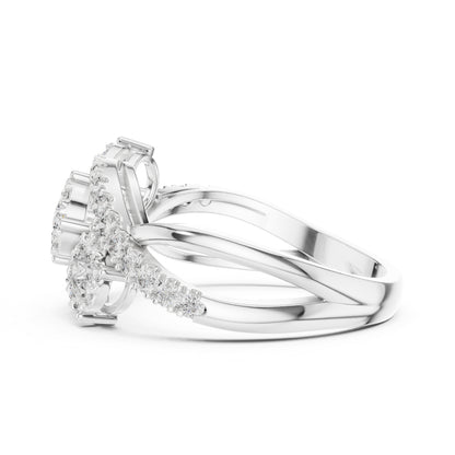 18K Yellow Gold Round Lab-Grown Diamond Engagement Ring for Women | Pure Carat