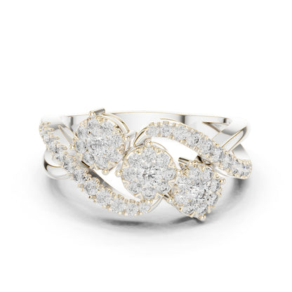 18K Yellow Gold Round Lab-Grown Diamond Engagement Ring for Women | Pure Carat