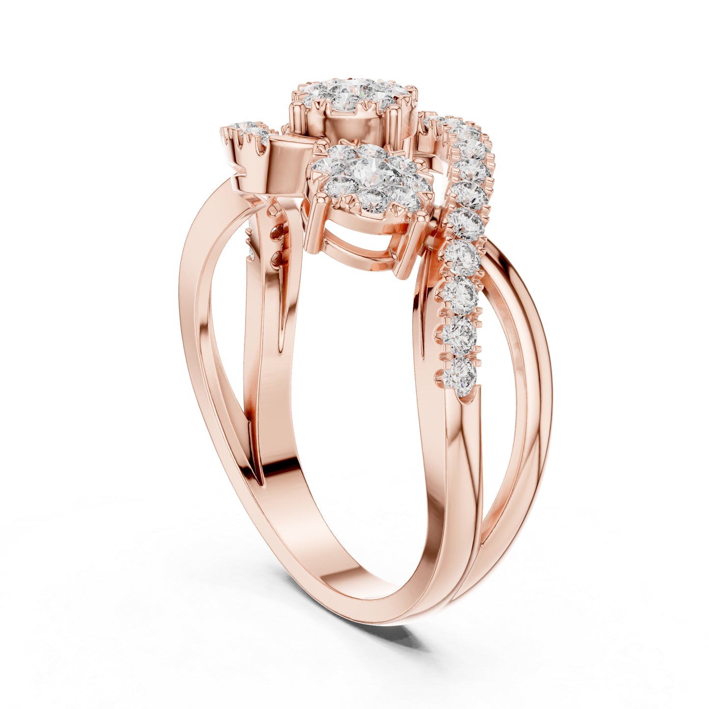 18K Yellow Gold Round Lab-Grown Diamond Engagement Ring for Women | Pure Carat