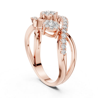 18K Yellow Gold Round Lab-Grown Diamond Engagement Ring for Women | Pure Carat