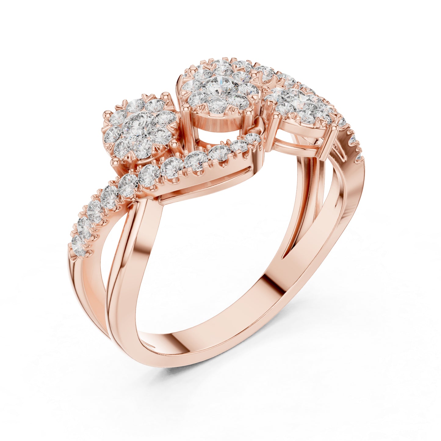 18K Yellow Gold Round Lab-Grown Diamond Engagement Ring for Women | Pure Carat