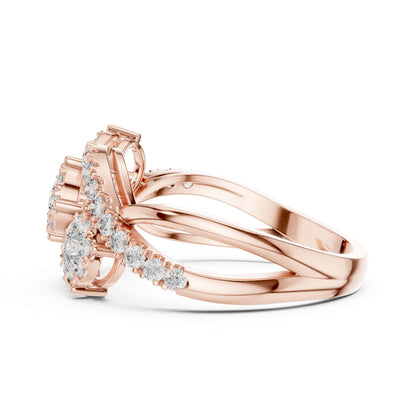 18K Yellow Gold Round Lab-Grown Diamond Engagement Ring for Women | Pure Carat