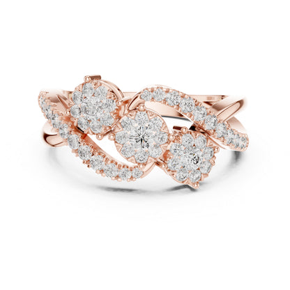 18K Yellow Gold Round Lab-Grown Diamond Engagement Ring for Women | Pure Carat