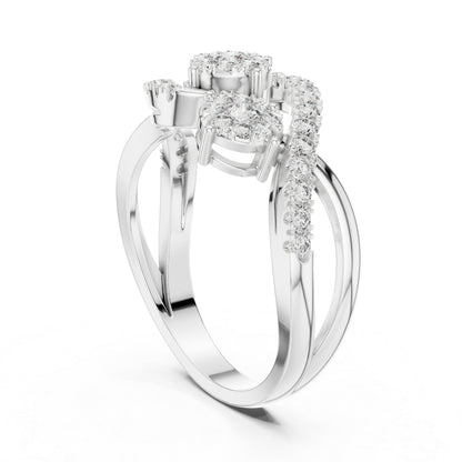 18K Yellow Gold Round Lab-Grown Diamond Engagement Ring for Women | Pure Carat