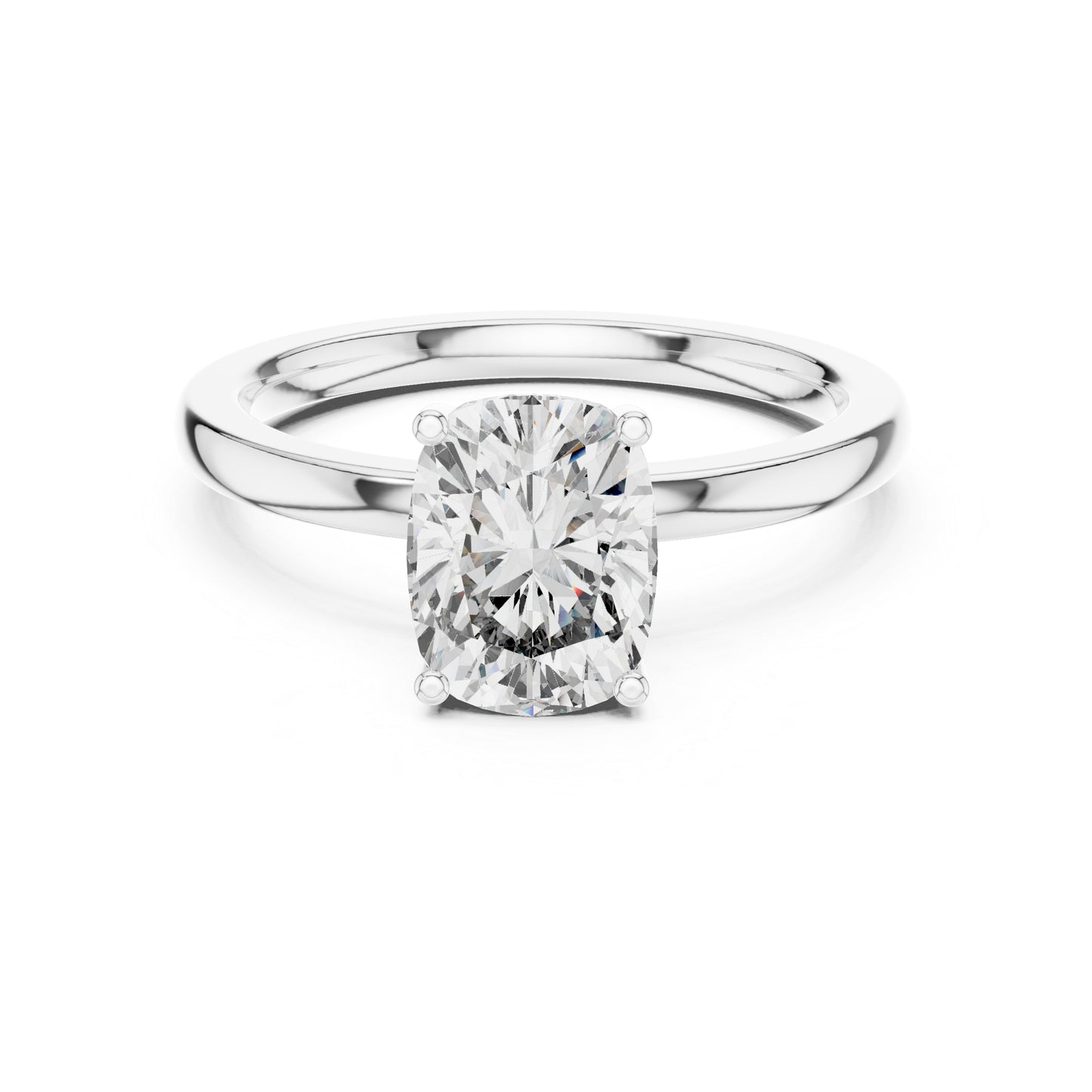 18K Yellow Gold Round & Radiant Lab-Grown Diamond Engagement Ring for Women | Pure Carat