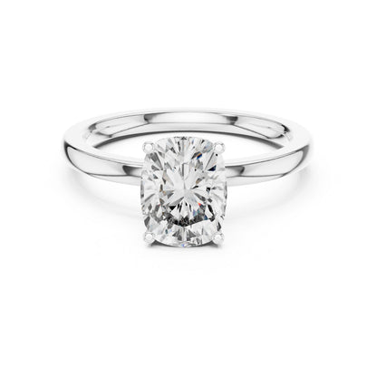 18K Yellow Gold Round & Radiant Lab-Grown Diamond Engagement Ring for Women | Pure Carat