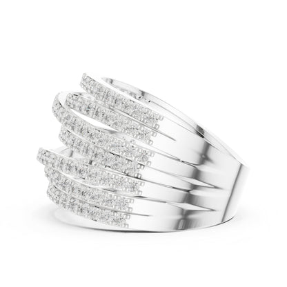 14K Rose Gold Round Lab-Grown Diamond Everyday Wear Ring for Women | Pure Carat