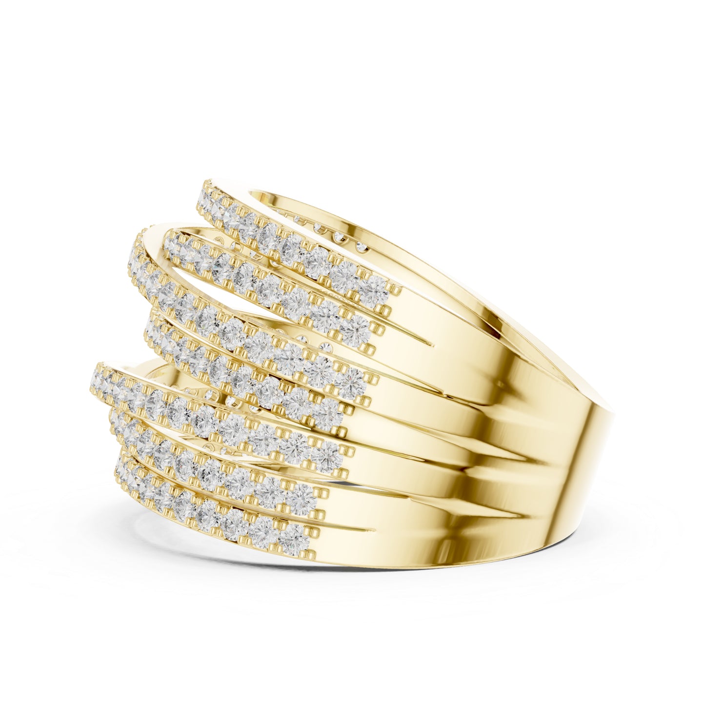 14K Rose Gold Round Lab-Grown Diamond Everyday Wear Ring for Women | Pure Carat