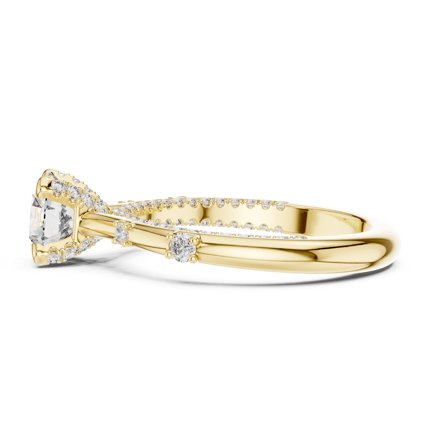 14K Rose Gold Round Lab-Grown Diamond Engagement Ring for Women | Pure Carat