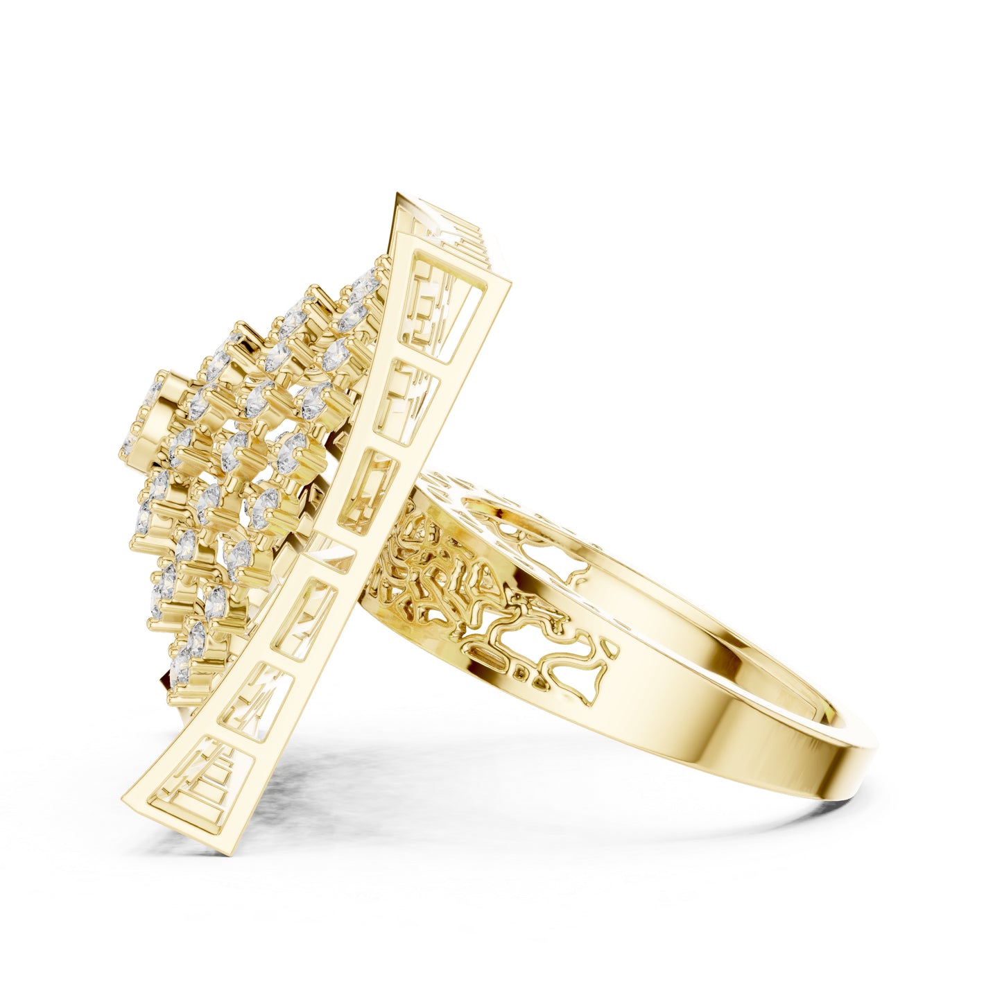 14K White Gold Round Lab-Grown Diamond Engagement Ring for Women | Pure Carat