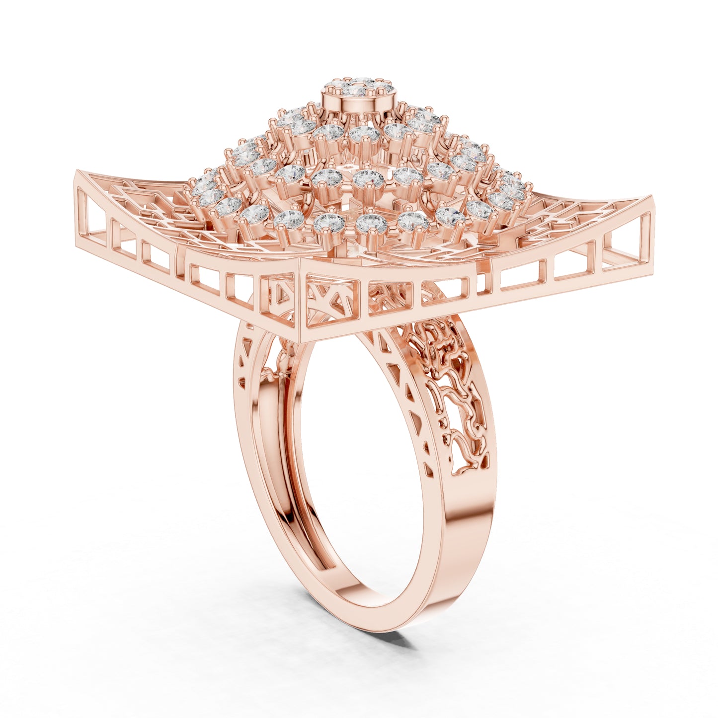 14K White Gold Round Lab-Grown Diamond Engagement Ring for Women | Pure Carat