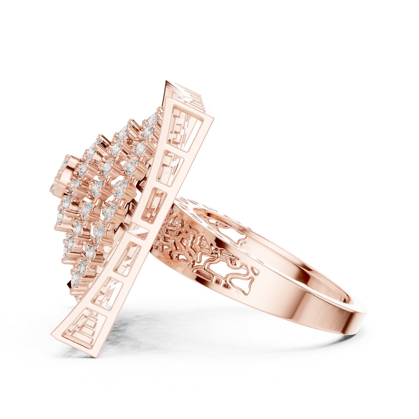 14K White Gold Round Lab-Grown Diamond Engagement Ring for Women | Pure Carat