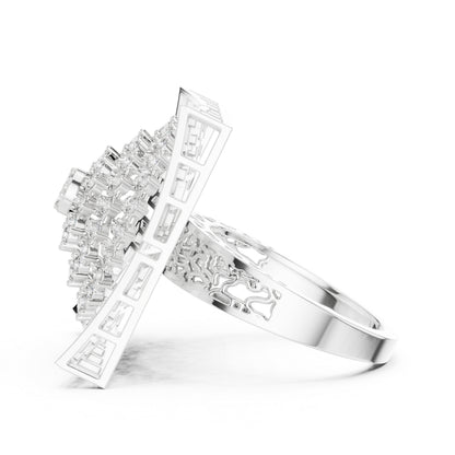 14K White Gold Round Lab-Grown Diamond Engagement Ring for Women | Pure Carat