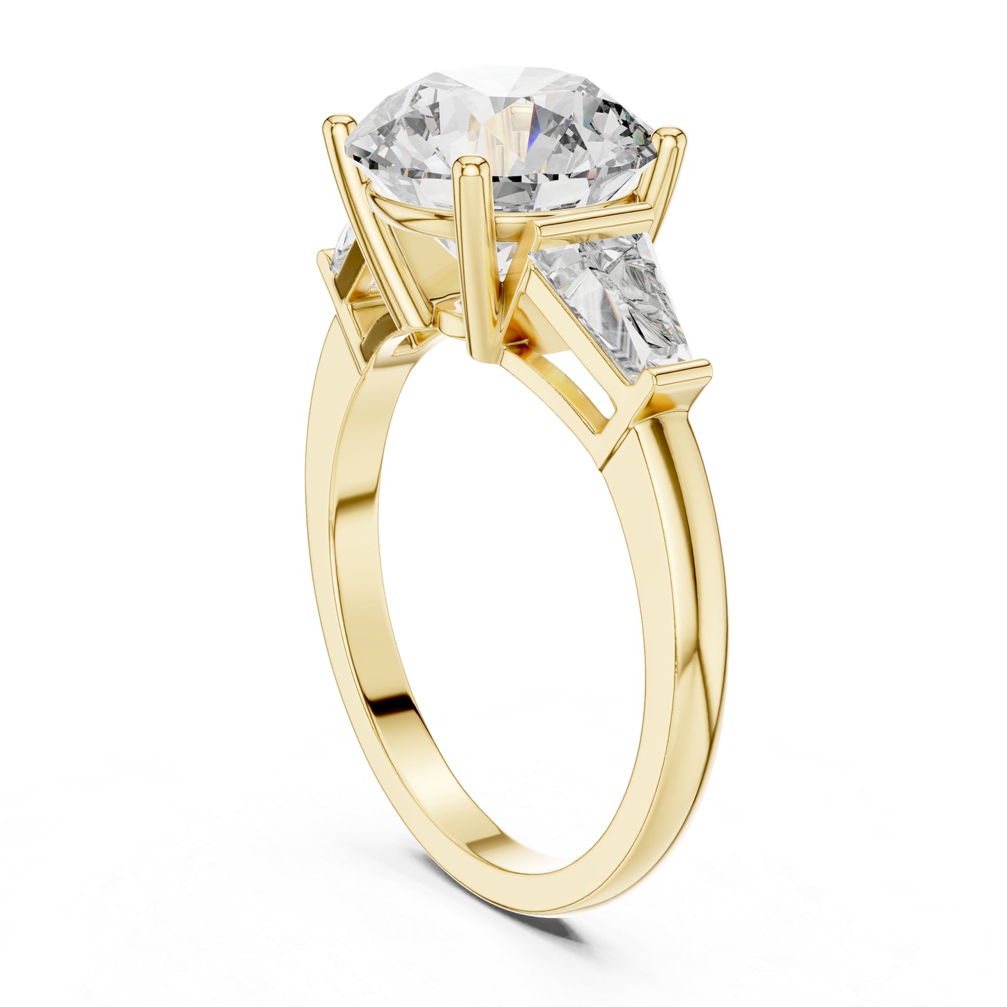 Round Lab-Grown Diamond Ring in 14K White Gold – Pure Carat