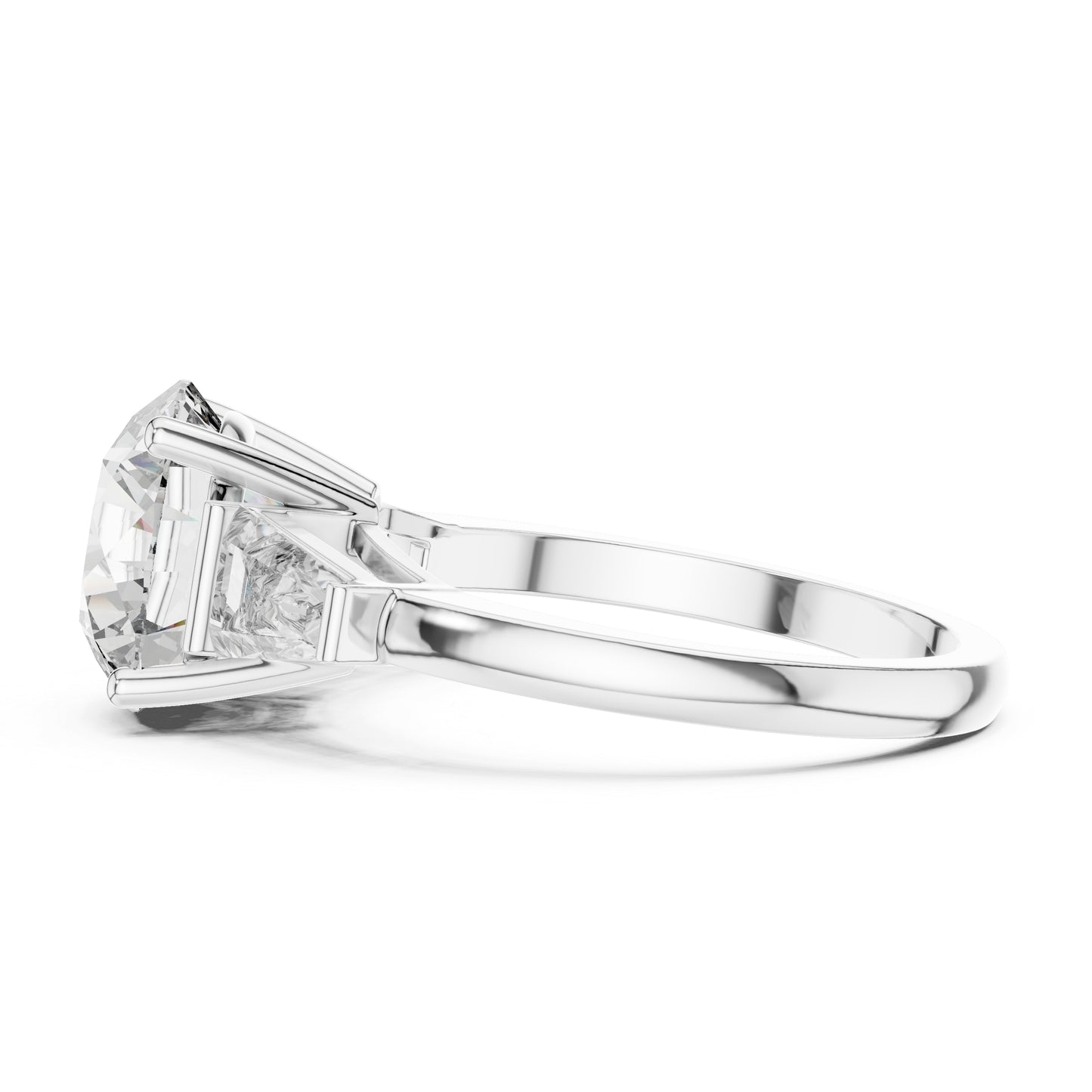 Round Lab-Grown Diamond Ring in 14K White Gold – Pure Carat