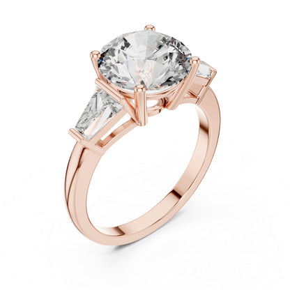 Round Lab-Grown Diamond Ring in 14K White Gold – Pure Carat