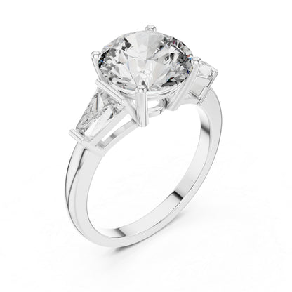 Round Lab-Grown Diamond Ring in 14K White Gold – Pure Carat