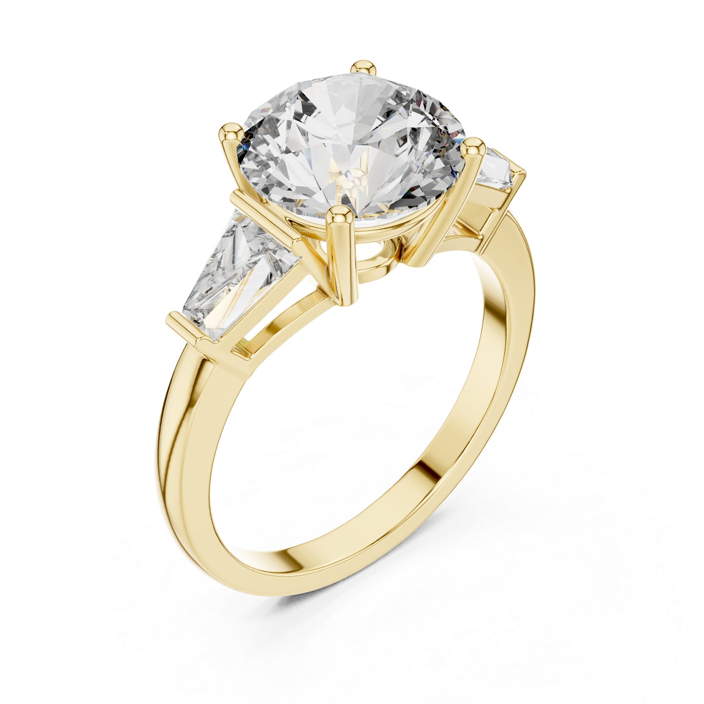 Round Lab-Grown Diamond Ring in 14K White Gold – Pure Carat