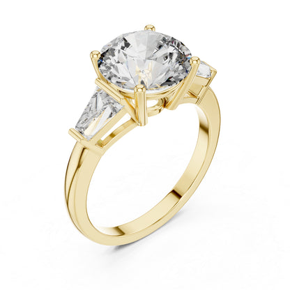 Round Lab-Grown Diamond Ring in 14K White Gold – Pure Carat