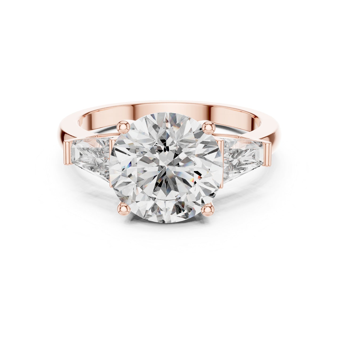 Round Lab-Grown Diamond Ring in 14K White Gold – Pure Carat
