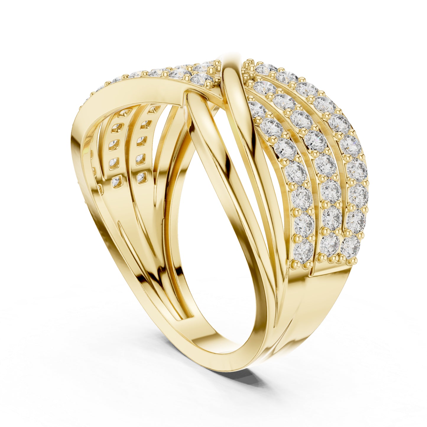 18K Rose Gold Round Lab-Grown Diamond Engagement Ring for Women | Pure Carat