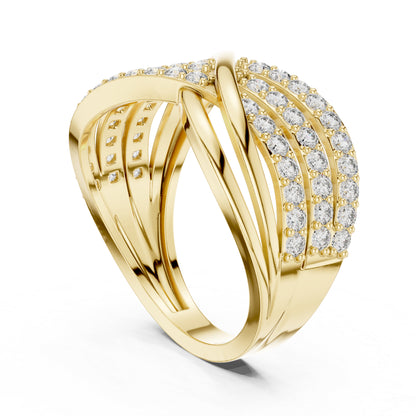 18K Rose Gold Round Lab-Grown Diamond Engagement Ring for Women | Pure Carat