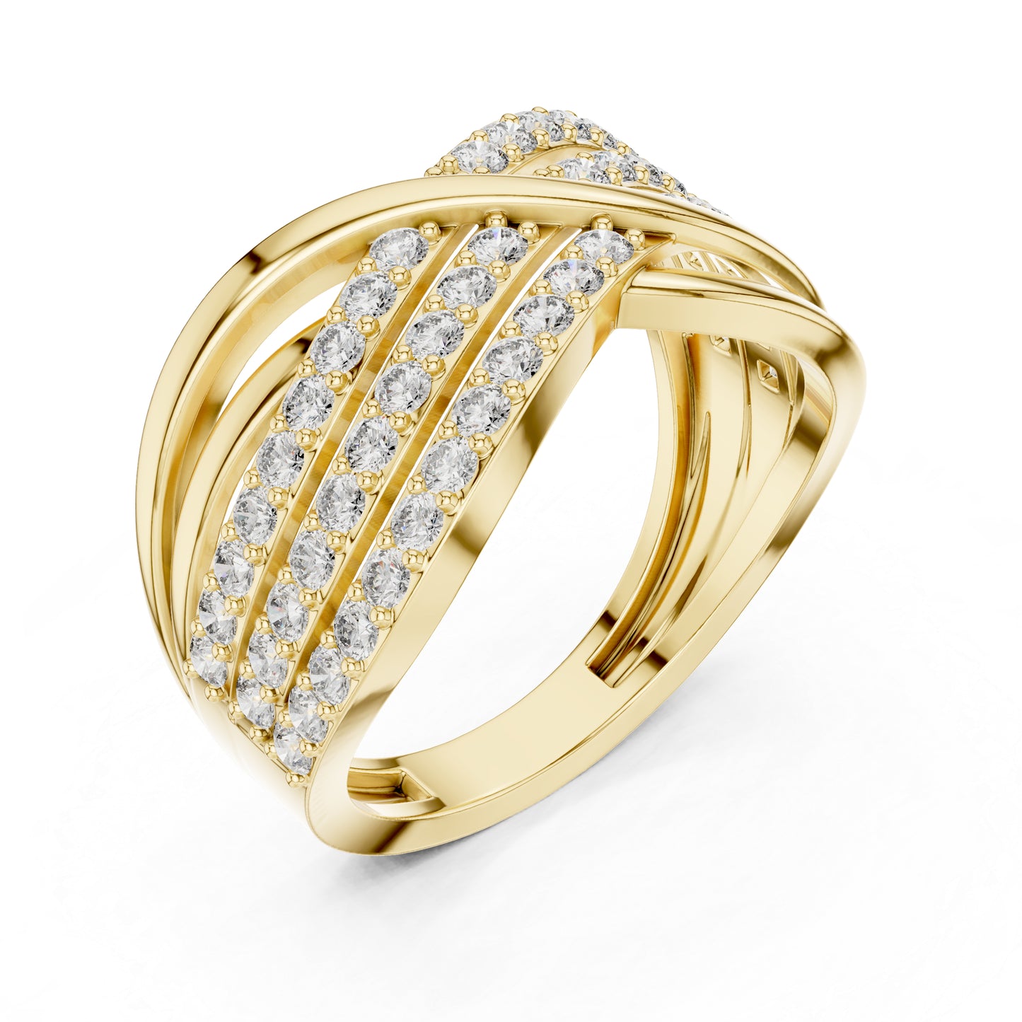 18K Rose Gold Round Lab-Grown Diamond Engagement Ring for Women | Pure Carat