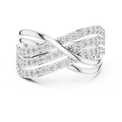 18K Rose Gold Round Lab-Grown Diamond Engagement Ring for Women | Pure Carat