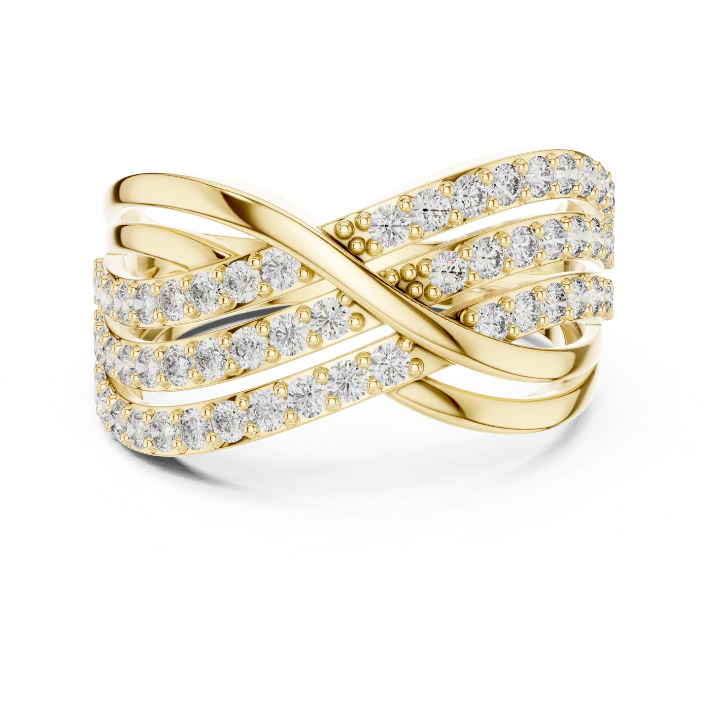 18K Rose Gold Round Lab-Grown Diamond Engagement Ring for Women | Pure Carat