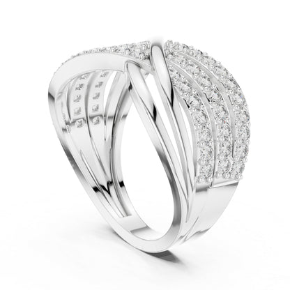 18K Rose Gold Round Lab-Grown Diamond Engagement Ring for Women | Pure Carat