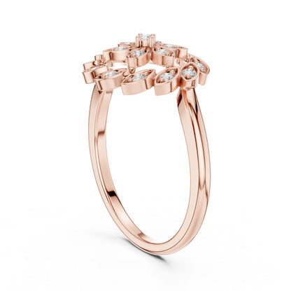 18K White Gold Round Lab-Grown Diamond Engagement Ring for Women | Pure Carat