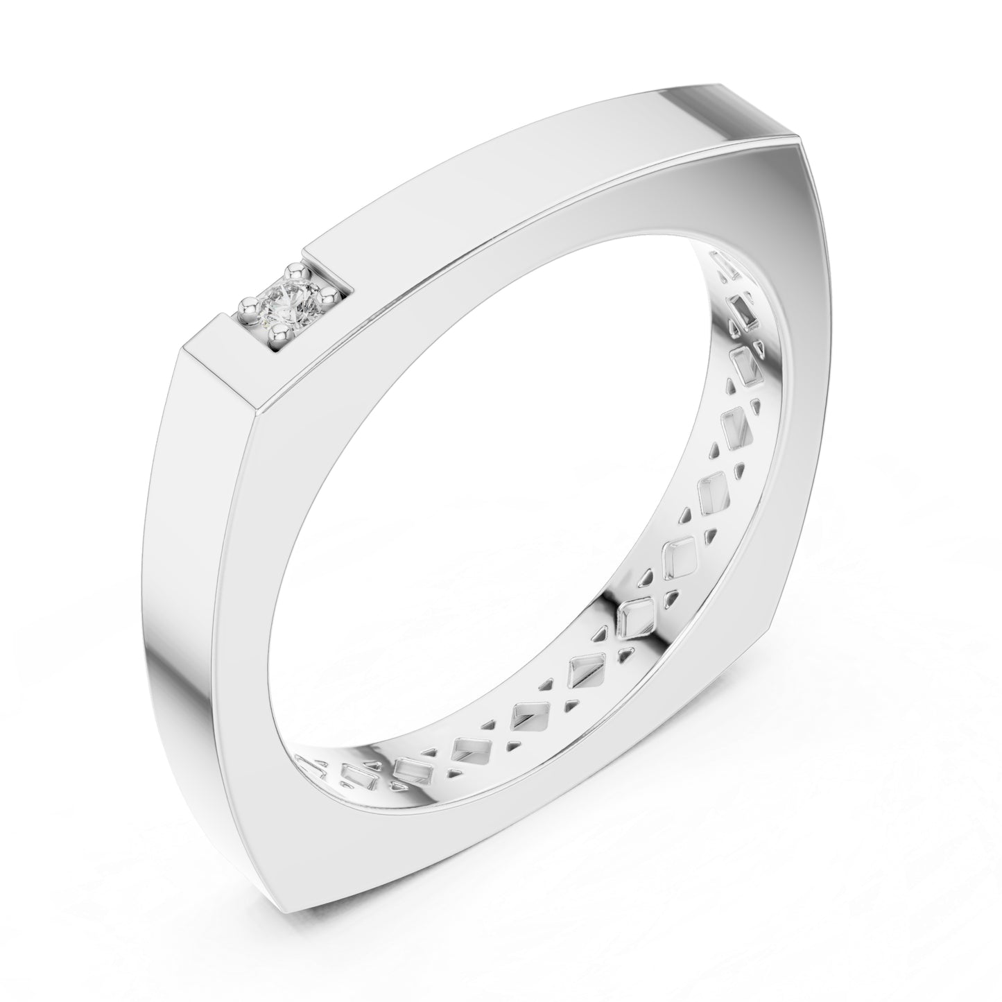 14K White Gold Round Lab-Grown Diamond Engagement Ring for Women | Pure Carat