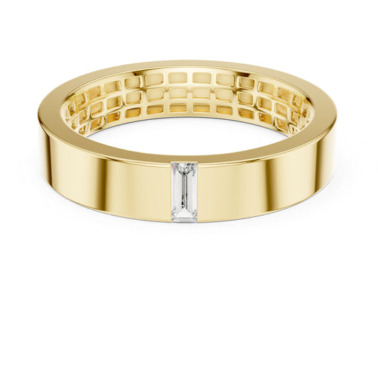 18K White Gold Baguette Lab-Grown Diamond Engagement Ring for Women | Pure Carat