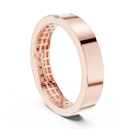 18K White Gold Baguette Lab-Grown Diamond Engagement Ring for Women | Pure Carat