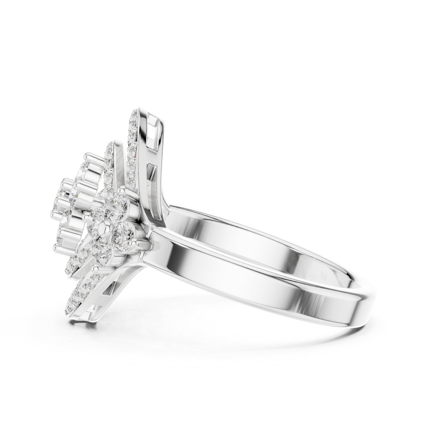 18K Rose Gold Round Lab-Grown Diamond Engagement Ring for Women | Pure Carat