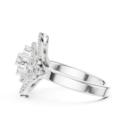 18K Rose Gold Round Lab-Grown Diamond Engagement Ring for Women | Pure Carat