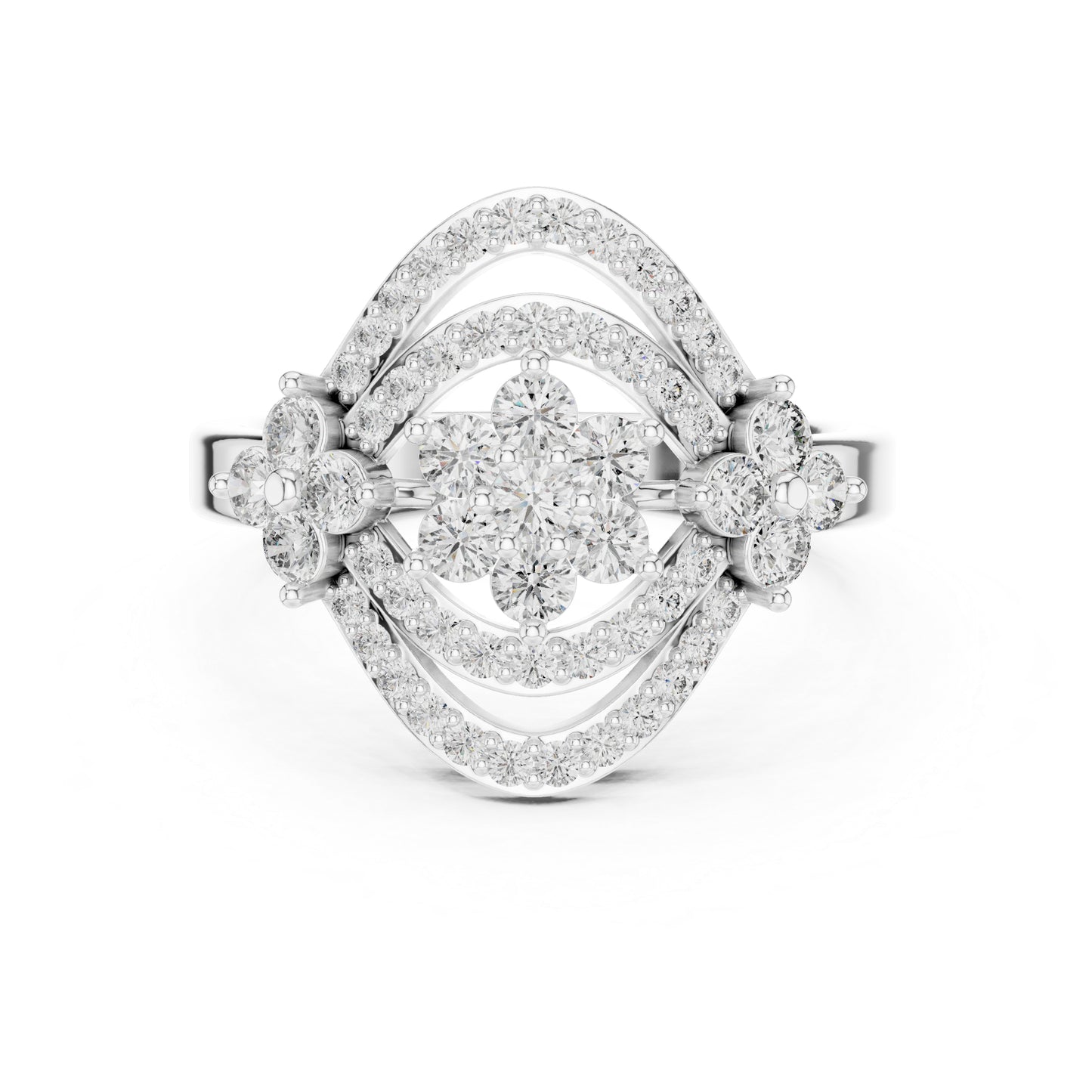 18K Rose Gold Round Lab-Grown Diamond Engagement Ring for Women | Pure Carat