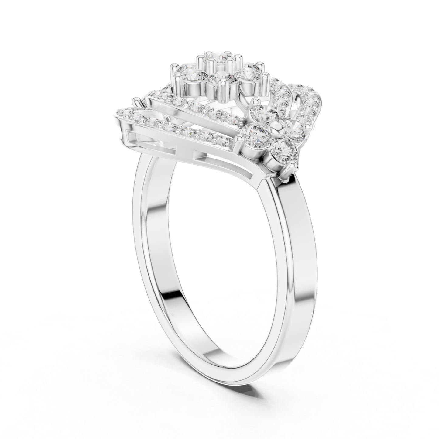 18K Rose Gold Round Lab-Grown Diamond Engagement Ring for Women | Pure Carat