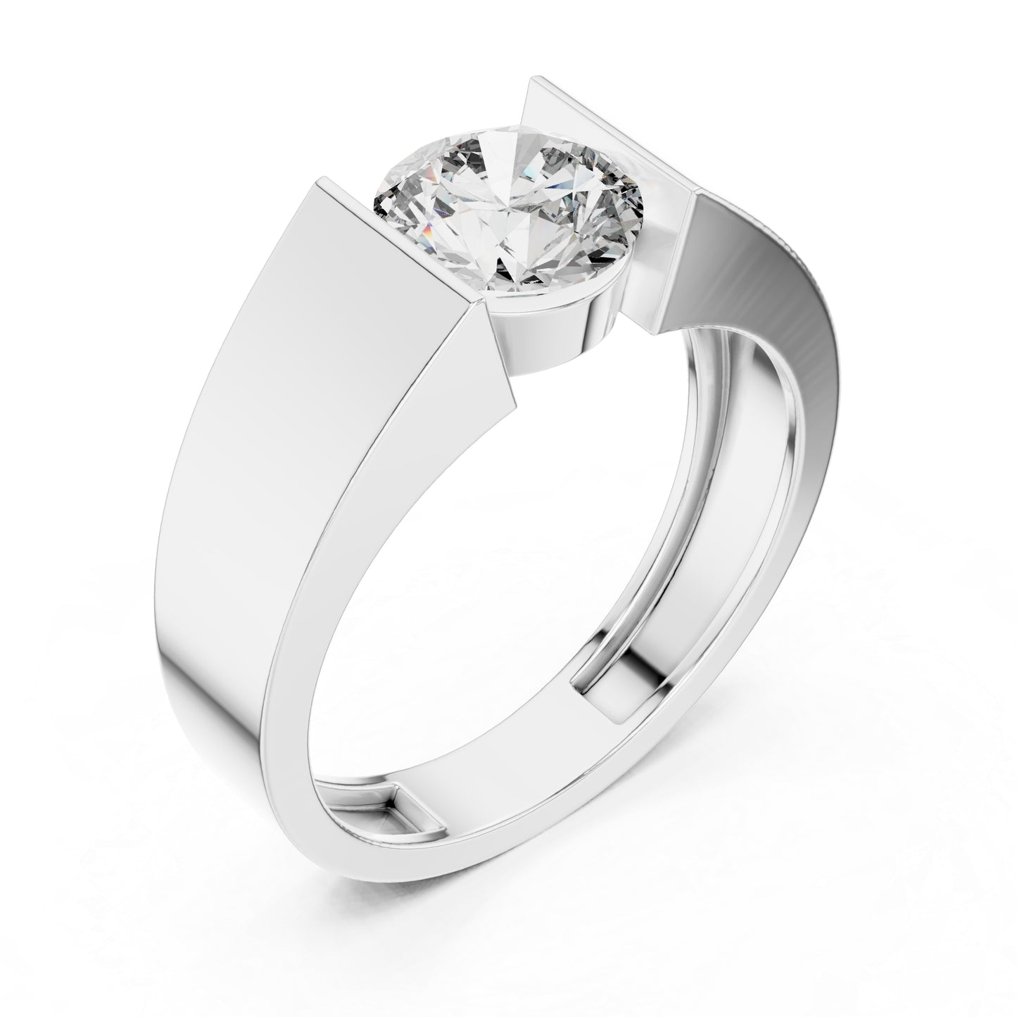 14K Yellow Gold Round Lab-Grown Diamond Engagement Ring for Women | Pure Carat