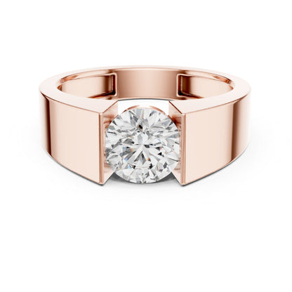14K Yellow Gold Round Lab-Grown Diamond Engagement Ring for Women | Pure Carat