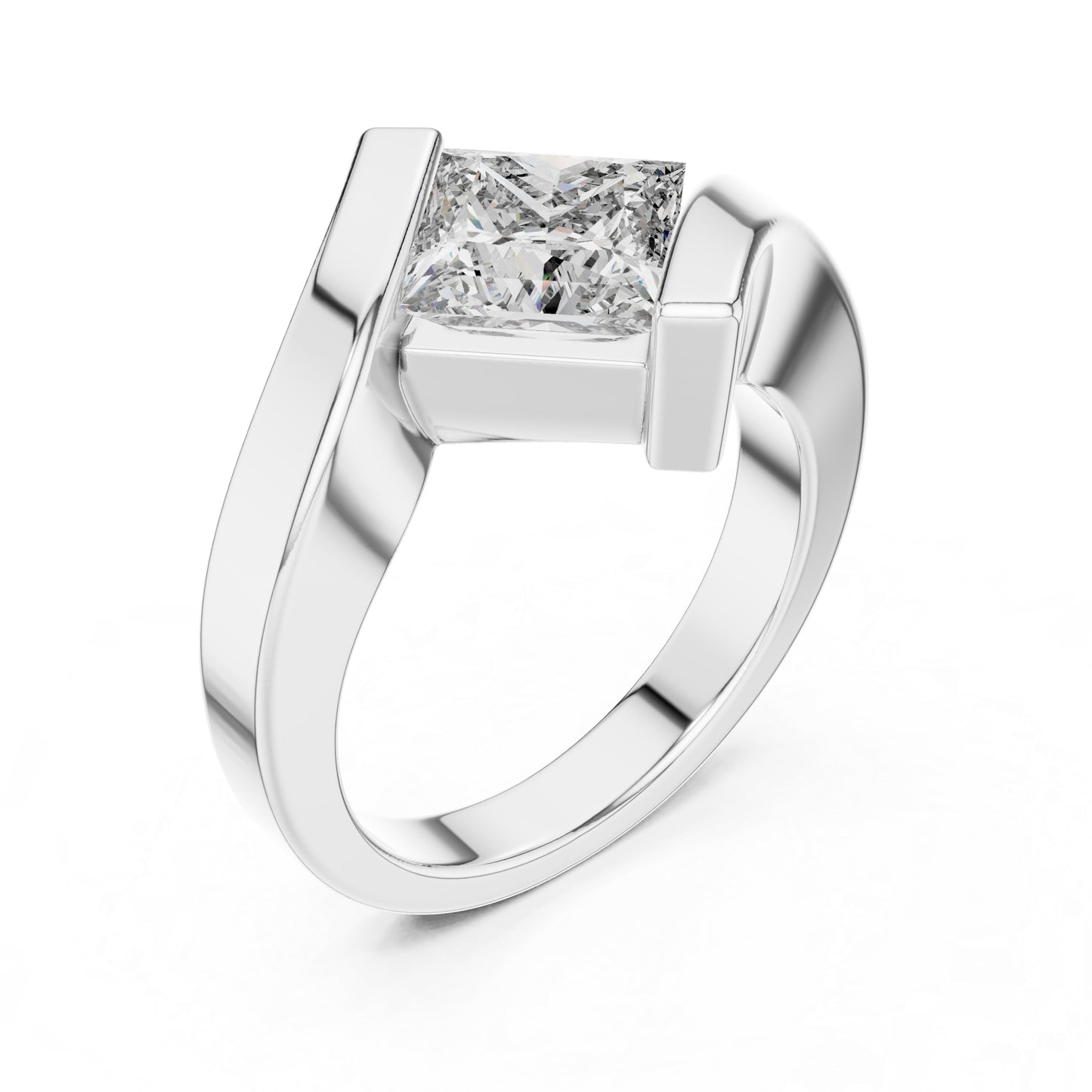 14K Rose Gold Princess Lab-Grown Diamond Everyday Wear Ring for Women | Pure Carat