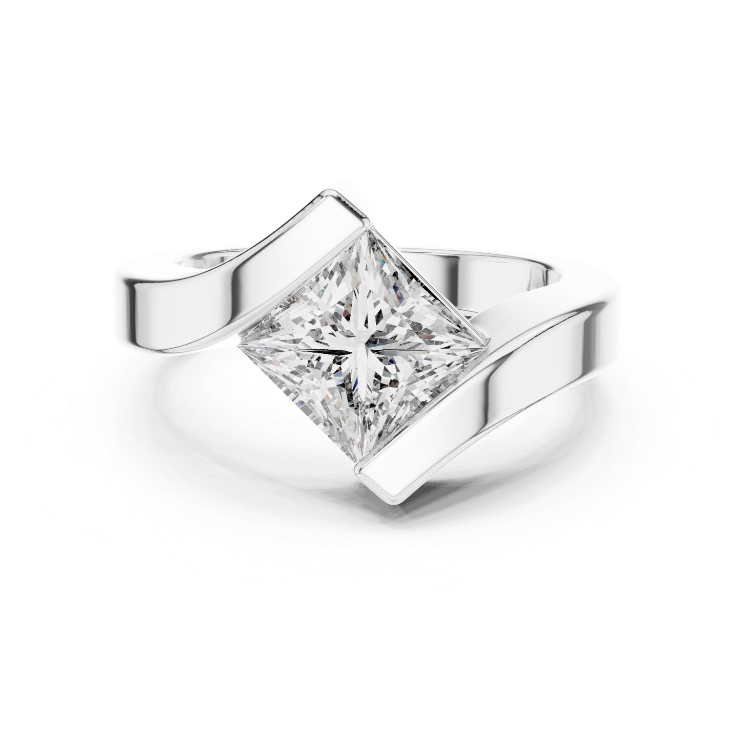 14K Rose Gold Princess Lab-Grown Diamond Everyday Wear Ring for Women | Pure Carat