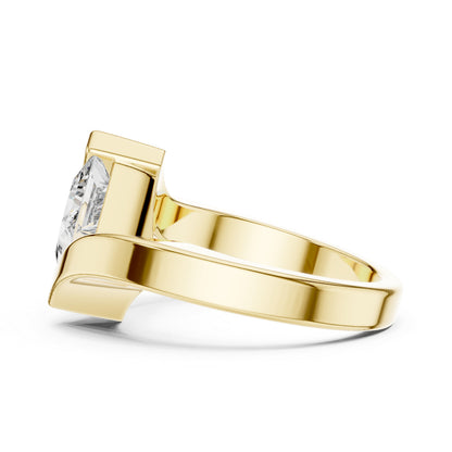 14K Rose Gold Princess Lab-Grown Diamond Everyday Wear Ring for Women | Pure Carat