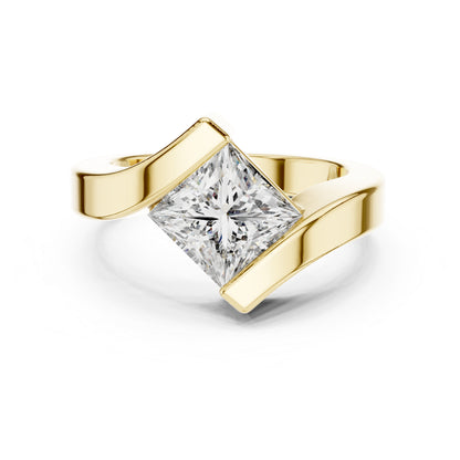 14K Rose Gold Princess Lab-Grown Diamond Everyday Wear Ring for Women | Pure Carat