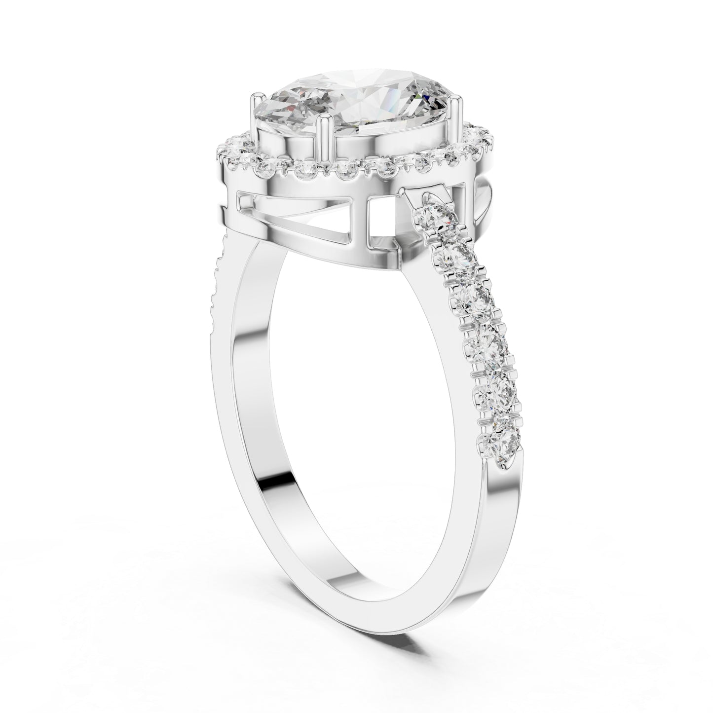Round & Oval Lab-Grown Diamond Solitaire Ring in 18K Yellow Gold – Pure Carat