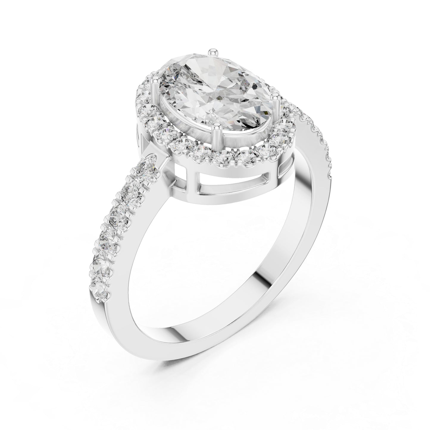 Round & Oval Lab-Grown Diamond Solitaire Ring in 18K Yellow Gold – Pure Carat