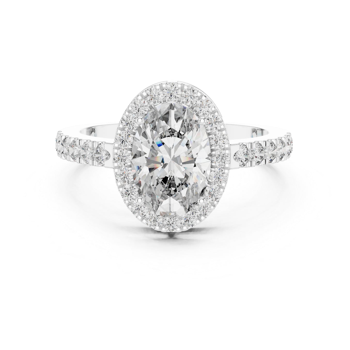 Round & Oval Lab-Grown Diamond Solitaire Ring in 18K Yellow Gold – Pure Carat