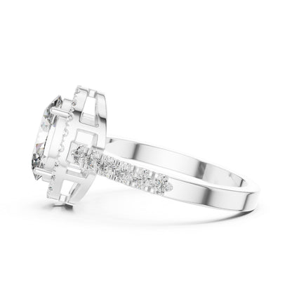 Round & Oval Lab-Grown Diamond Solitaire Ring in 18K Yellow Gold – Pure Carat